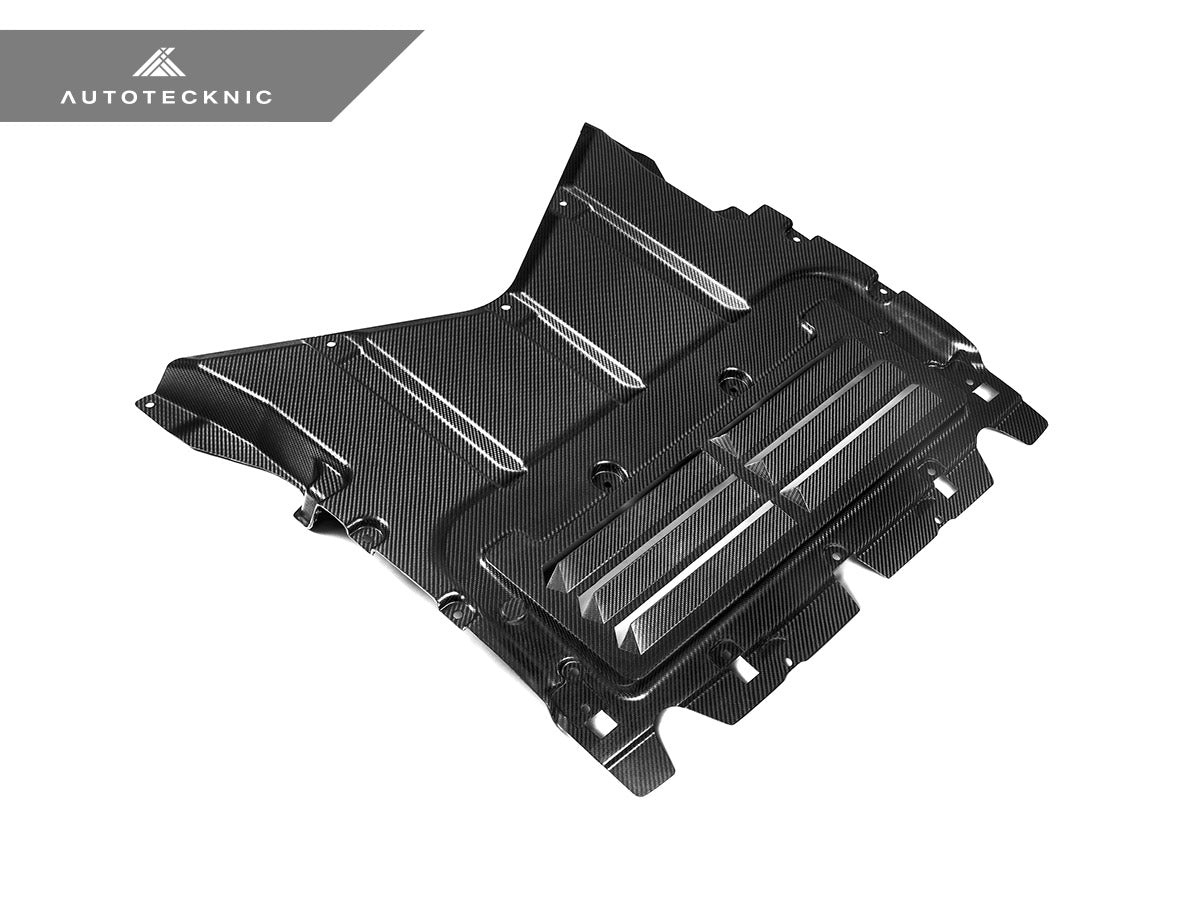 AutoTecknic Pre-Preg Carbon Oil Cooler Skit Plate - G90/ G99 M5 - Graveyard Performance