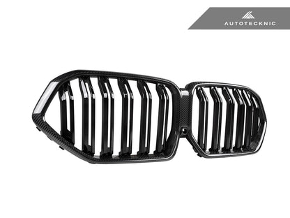 AutoTecknic Dual-Slat Carbon Fiber Front Grille - G06 X6 LCI - Graveyard Performance