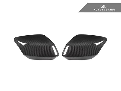 AutoTecknic Replacement Dry Carbon Mirror Covers - Chevrolet C8 Corvette - Graveyard Performance