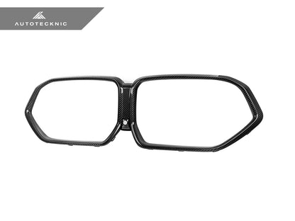 AutoTecknic Replacement Dry Carbon Grille Surround - F95 X5M LCI | F96 X6M LCI - Graveyard Performance