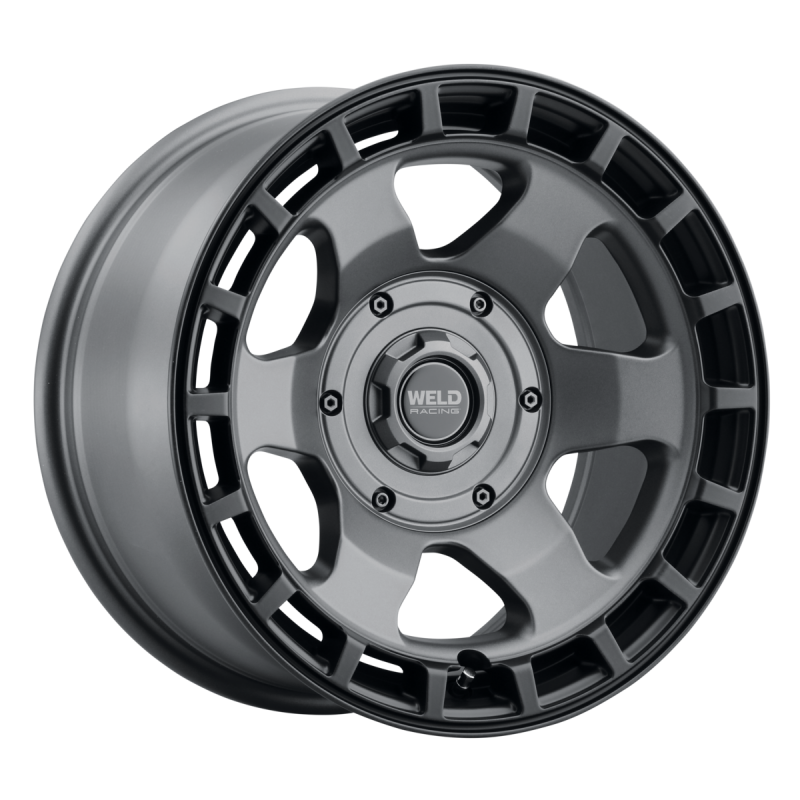 Weld Off-Road Ridge 17x9 - 6x135 / 6x139.7 BP - ET-12 - 106.1mm CB Satin Gunmetal Wheel (Black Ring) - Graveyard Performance