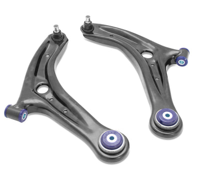 SuperPro 14-19 Ford Fiesta ST Front Lower Control Arm Set w/ Preinstalled SuperPro Bushings - Graveyard Performance