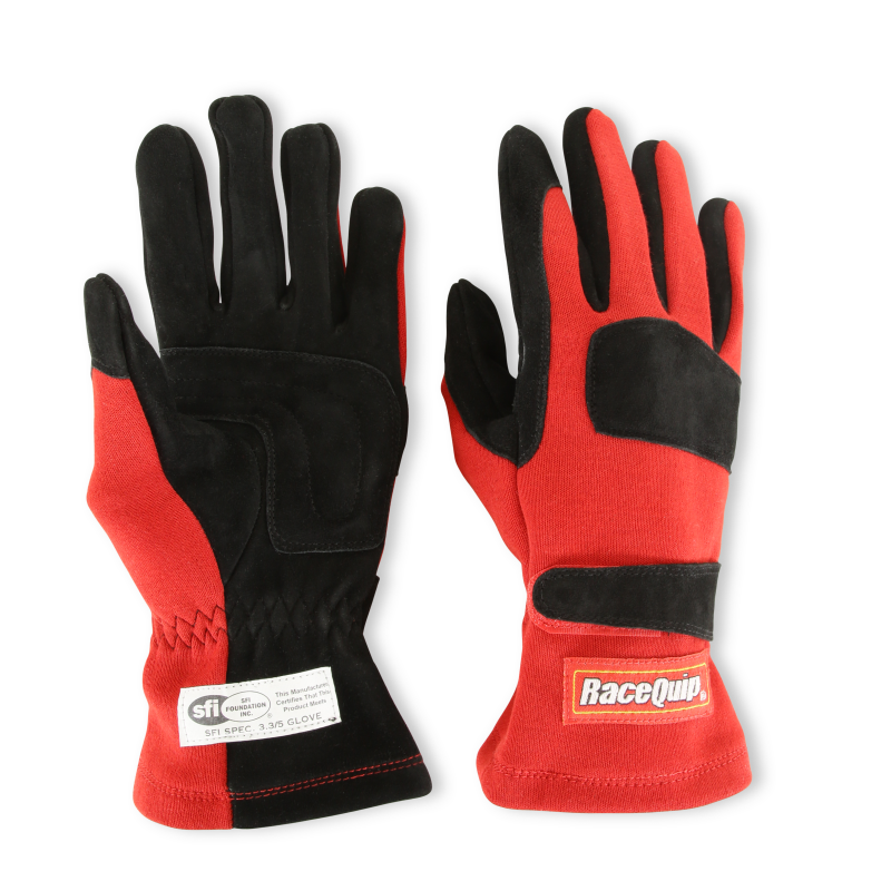 RaceQuip Red 2-Layer SFI-5 Glove - XL - Graveyard Performance