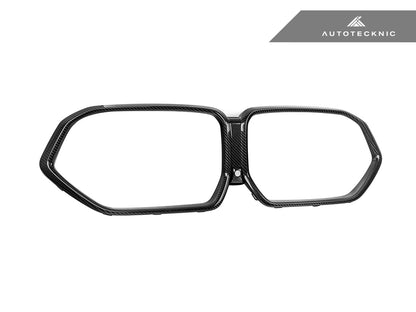 AutoTecknic Replacement Dry Carbon Grille Surround - F95 X5M LCI | F96 X6M LCI - Graveyard Performance