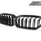 AutoTecknic Dry Carbon Fiber Dual-Slats Front Grilles - G30 5-Series LCI