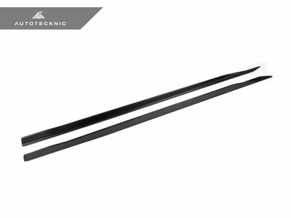 AutoTecknic Dry Carbon Fiber Side Skirt Extension Set - G60 5-Series - Graveyard Performance