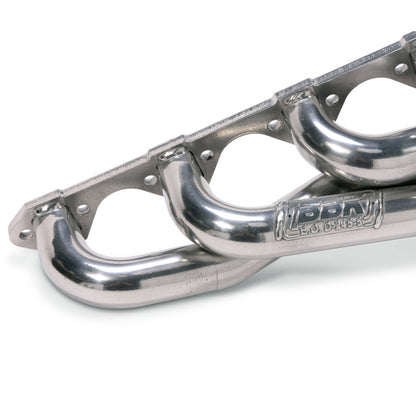 BBK 79-93 Mustang 5.0 Shorty Unequal Length Exhaust Headers - 1-5/8 Silver Ceramic - Graveyard Performance
