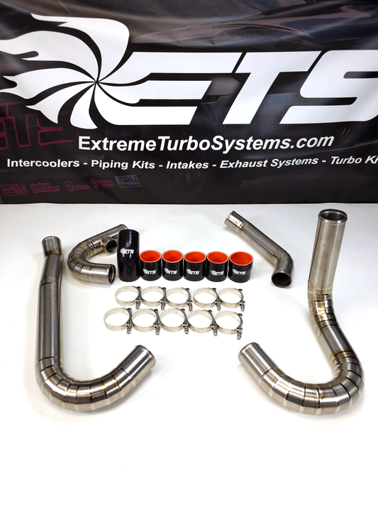 ETS 04-07 Subaru STI Brushed Titanium Front Mount Intercooler Piping Kit