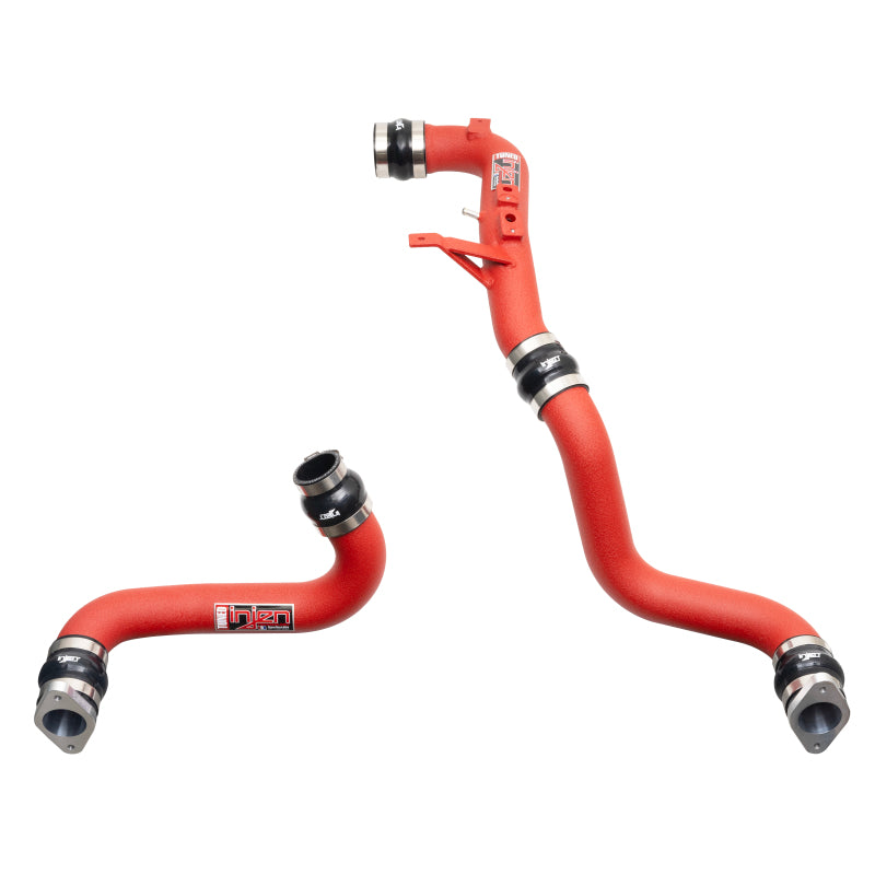 Injen 22-23 Honda/Acura Civic/Si/Integra 1.5L Turbo Aluminum Intercooler Pipe Kit - Wrinkle Red - Graveyard Performance