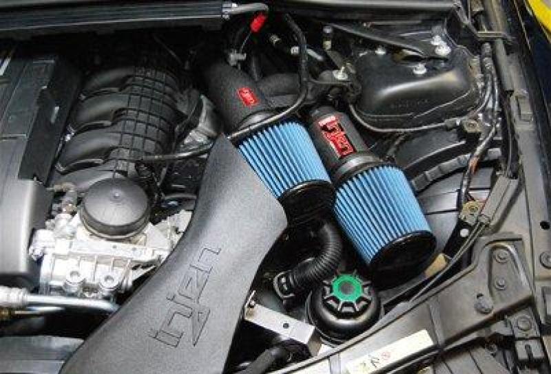 Injen 07-09 335i E92 / 08-09 135i E82 3.0L L6 Twin intake Wrinkle Black Short Ram Intake - Graveyard Performance