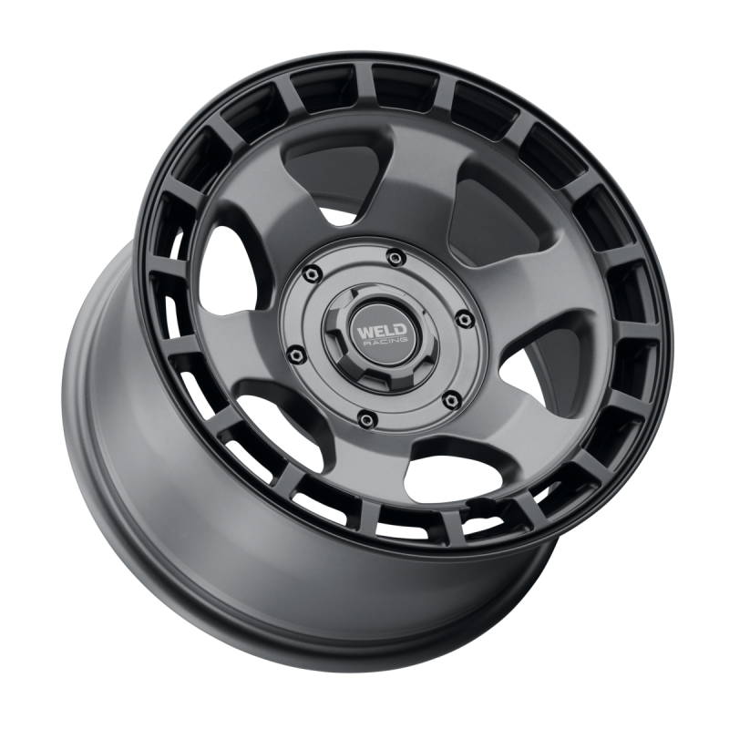Weld Off-Road Ridge 17x9 - 6x135 / 6x139.7 BP - ET-12 - 106.1mm CB Satin Gunmetal Wheel (Black Ring) - Graveyard Performance