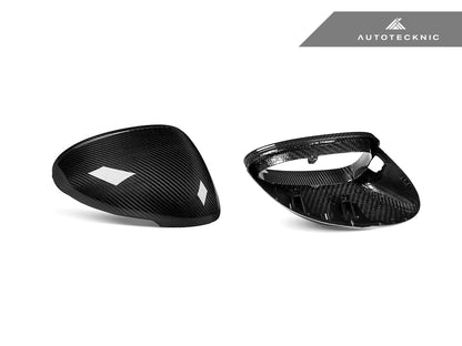 AutoTecknic Replacement Dry Carbon Mirror Covers - Porsche 95B Macan - Graveyard Performance