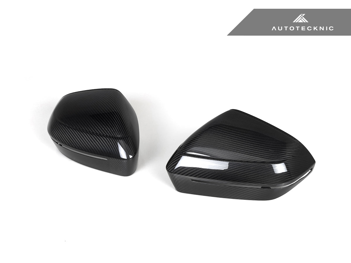 AutoTecknic Dry Carbon Fiber Mirror Cap Set - G60 5-Series | G70 7-Series - Graveyard Performance
