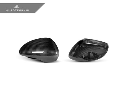 AutoTecknic Replacement Dry Carbon Mirror Covers - Porsche 971 Panamera - Graveyard Performance