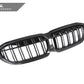 AutoTecknic Dry Carbon Fiber Dual-Slats Front Grilles - G20 3-Series Pre-LCI