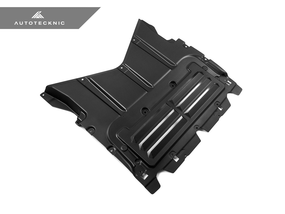 AutoTecknic Pre-Preg Carbon Oil Cooler Skit Plate - G90/ G99 M5 - Graveyard Performance