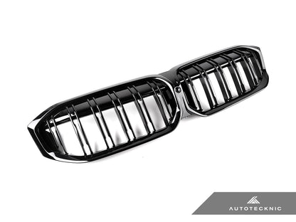 AutoTecknic Dual-Slats Gloss Black Front Grille - G20 3-Series LCI - Graveyard Performance