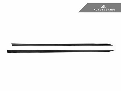 AutoTecknic Dry Carbon Fiber Side Skirt Extension Set - G60 5-Series - Graveyard Performance