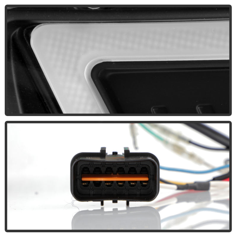 Spyder 08-17 Mitsubishi Lancer EVO 10 Projector Headlights - Black (PRO-YD-ML08V2SI-SEQ-BK)