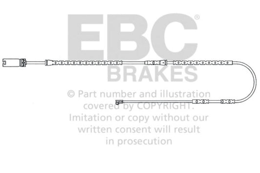 EBC 2010-2012 BMW 335xDrive 3.0L Twin Turbo (E92) Front Wear Leads - Graveyard Performance