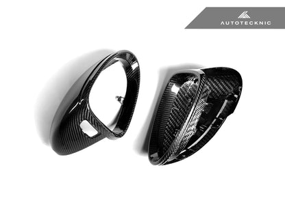 AutoTecknic Replacement Dry Carbon Mirror Covers - Porsche 95B Macan - Graveyard Performance