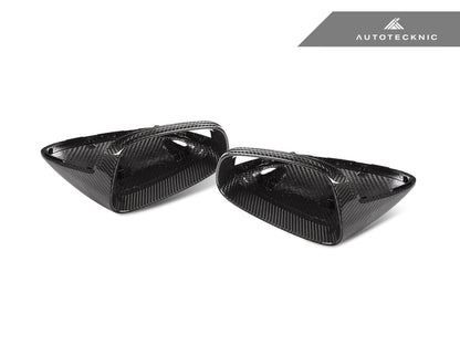 AutoTecknic Replacement Dry Carbon Mirror Covers - Porsche 992 - Graveyard Performance