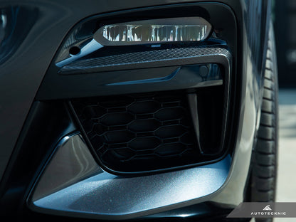 AutoTecknic Carbon Fiber Front Bumper Trim Set - G01 X3 | G02 X4 M40I Pre-LCI - Graveyard Performance