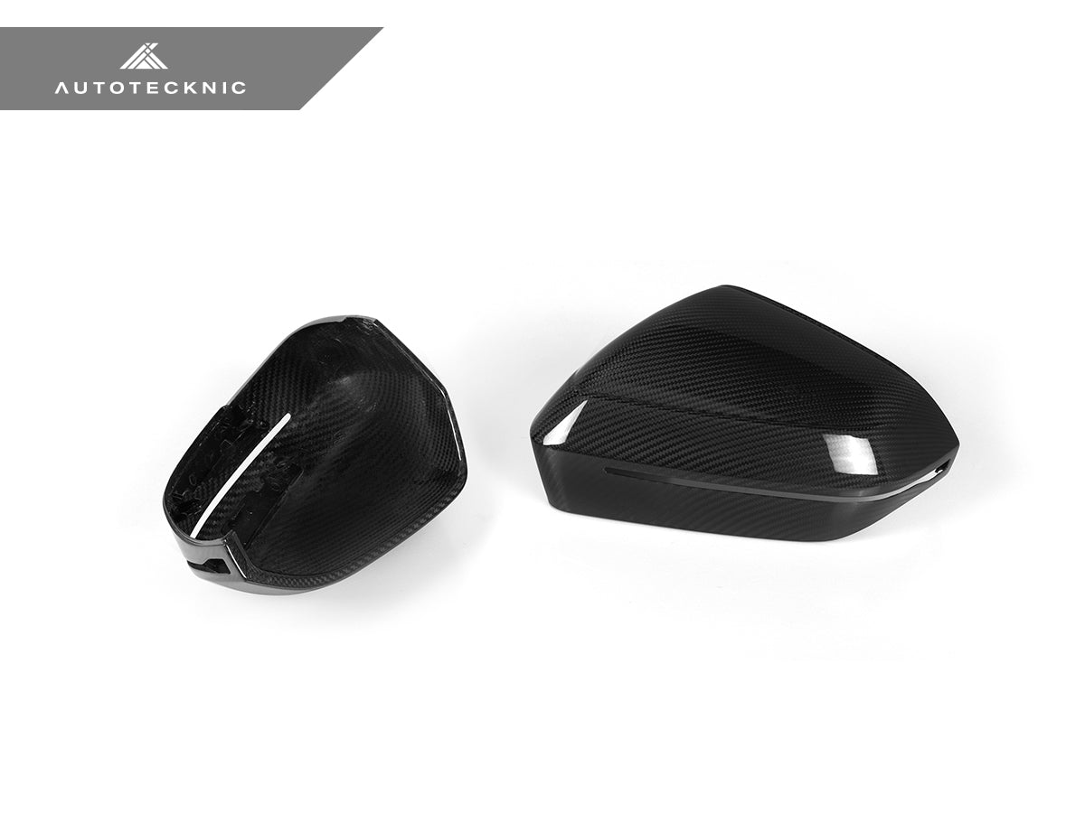 AutoTecknic Dry Carbon Fiber Mirror Cap Set - G60 5-Series | G70 7-Series - Graveyard Performance