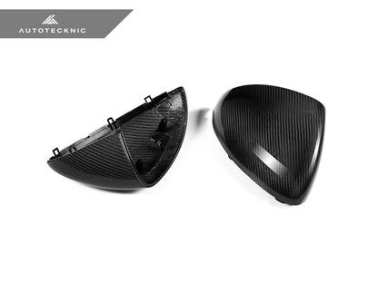 AutoTecknic Replacement Dry Carbon Mirror Covers - Porsche 958 Cayenne - Graveyard Performance