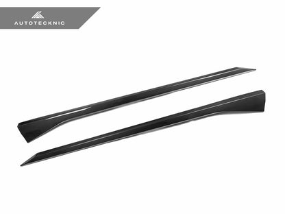 AutoTecknic Dry Carbon Fiber Side Skirt Extension Set - G90/ G99 M5 - Graveyard Performance