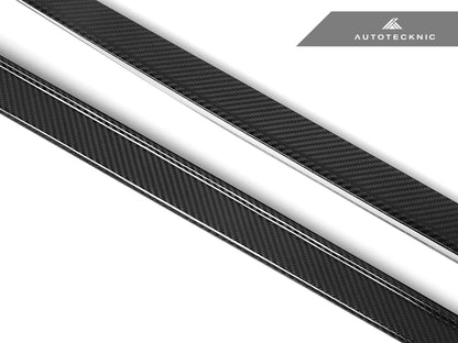 AutoTecknic Dry Carbon Fiber Side Skirt Extension Set - G60 5-Series - Graveyard Performance