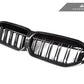 AutoTecknic Dry Carbon Fiber Dual-Slat Front Grille - G20 3-Series LCI