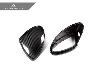 AutoTecknic Replacement Dry Carbon Mirror Covers - Porsche 958.2 Cayenne - Graveyard Performance