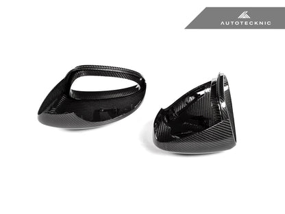 AutoTecknic Replacement Dry Carbon Mirror Covers - Porsche 971 Panamera - Graveyard Performance