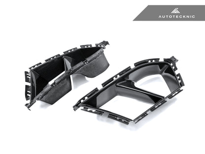 AutoTecknic Dry Carbon Front Bumper Lower Vent Set - G80 M3 | G82/ G83 M4 - Graveyard Performance