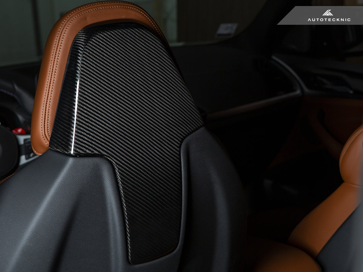 AutoTecknic Dry Carbon Seat Back Cover Set - F97 X3M | F98 X4M - Graveyard Performance