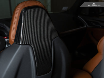 AutoTecknic Dry Carbon Seat Back Cover Set - F97 X3M | F98 X4M - Graveyard Performance