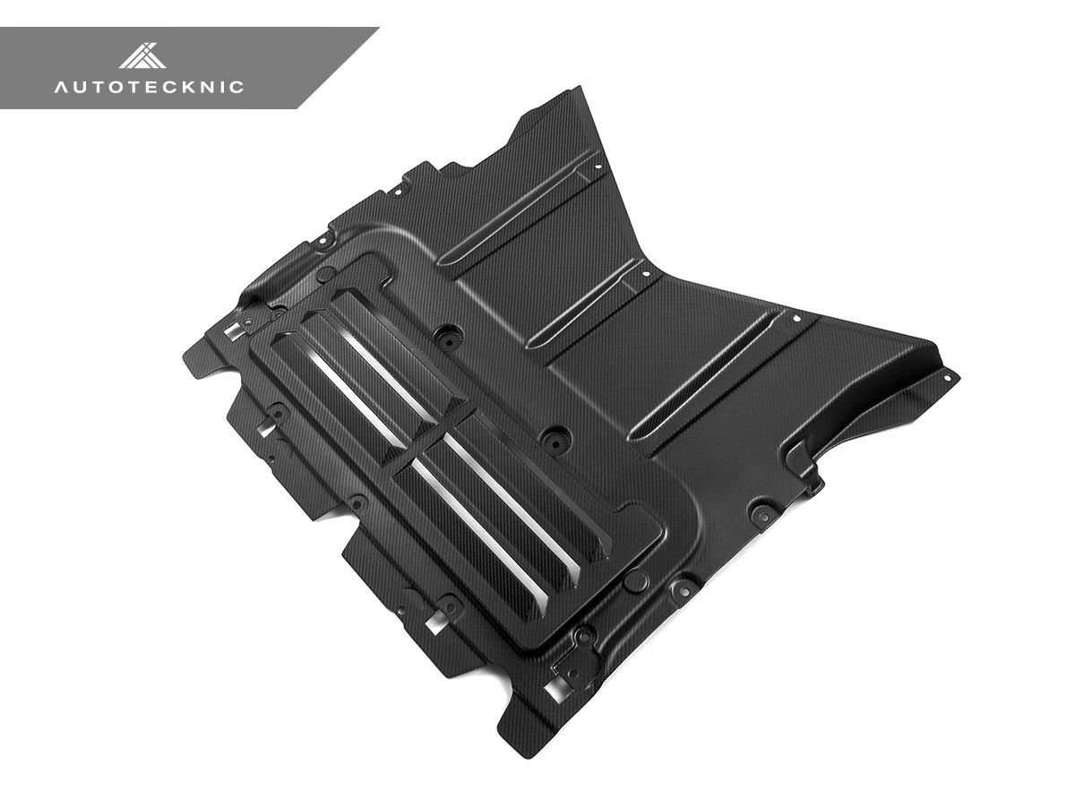 AutoTecknic Pre-Preg Carbon Oil Cooler Skit Plate - G90/ G99 M5 - Graveyard Performance