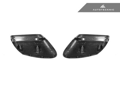 AutoTecknic Replacement Dry Carbon Mirror Covers - Porsche 992 - Graveyard Performance