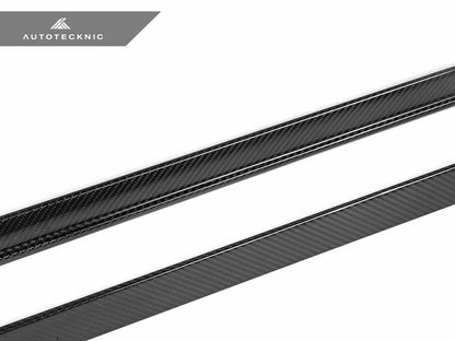 AutoTecknic Dry Carbon Fiber Side Skirt Extension Set - G60 5-Series - Graveyard Performance