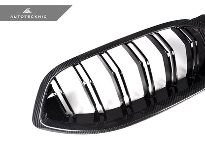 AutoTecknic Dry Carbon Dual-Slats Front Grille - F91/ F92/ F93 M8 - Graveyard Performance