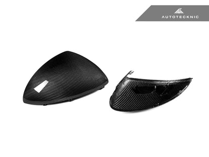 AutoTecknic Replacement Dry Carbon Mirror Covers - Porsche 958 Cayenne - Graveyard Performance