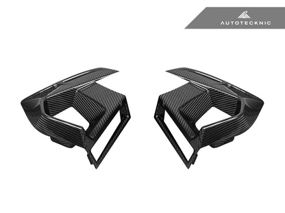 AutoTecknic Dry Carbon Front Bumper Air Vent Set - F97 X3M LCI | F98 X4M LCI - Graveyard Performance