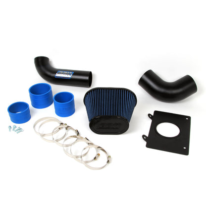 BBK 86-93 Mustang 5.0 Cold Air Intake Kit - Fenderwell Style - Blackout Finish - Graveyard Performance