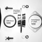 GrimmSpeed 3 Inch Downpipe to OEM Catback Adapter Kit For Subaru Turbo Universal