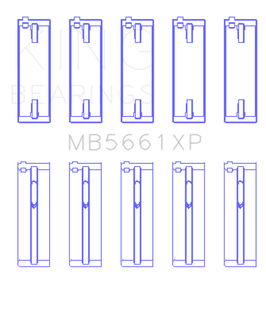 King Engine Bearings Audi/VW ADZ/ AWT/ APK/ BHP/ BPY/ AKS (Size 0.26) Main Bearing Set