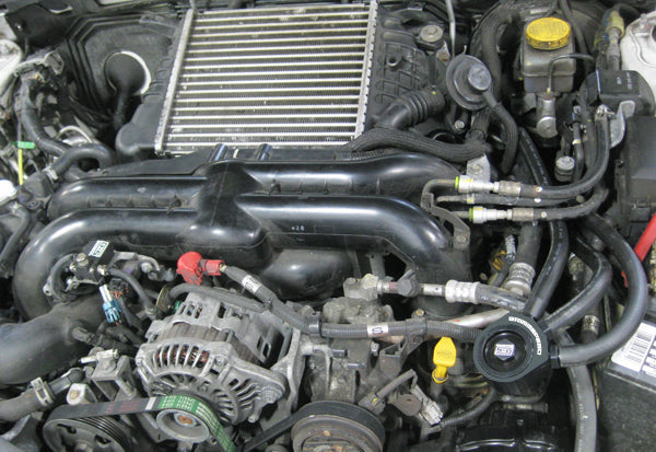 GrimmSpeed Air/Oil Separator Red Subaru 02-07 WRX 04-21 STI 04-08 FXT - Graveyard Performance