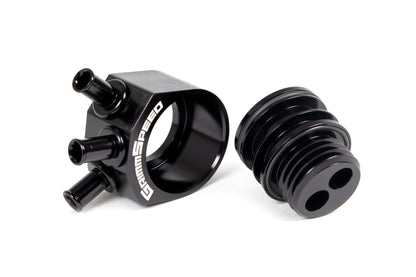 GrimmSpeed Air/Oil Separator Red Subaru 02-07 WRX 04-21 STI 04-08 FXT - Graveyard Performance
