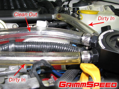 GrimmSpeed Air/Oil Separator Red Subaru 02-07 WRX 04-21 STI 04-08 FXT - Graveyard Performance