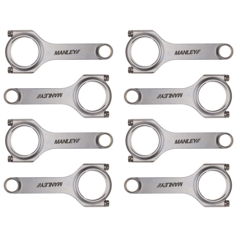 Manley Chevy Small Block LS/LT1 6.125in H Beam Connecting Rod Set w/ ARP2000 Bolts